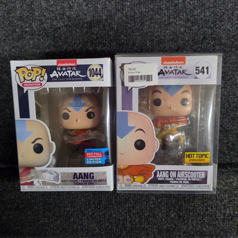 Funko Pop Avatar The Last Airbender Aang 1044 Convention & 541 Hot Topic Bundle